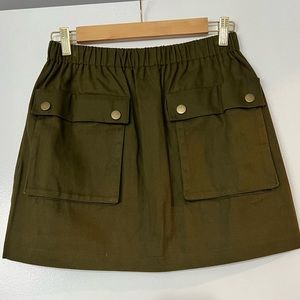 Green Khaki Skirt